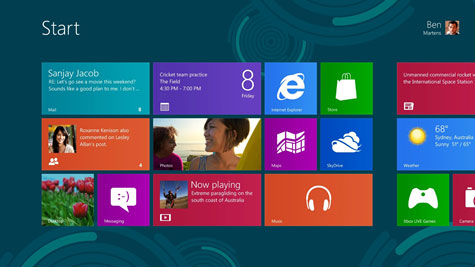 Windows 8 Home Page