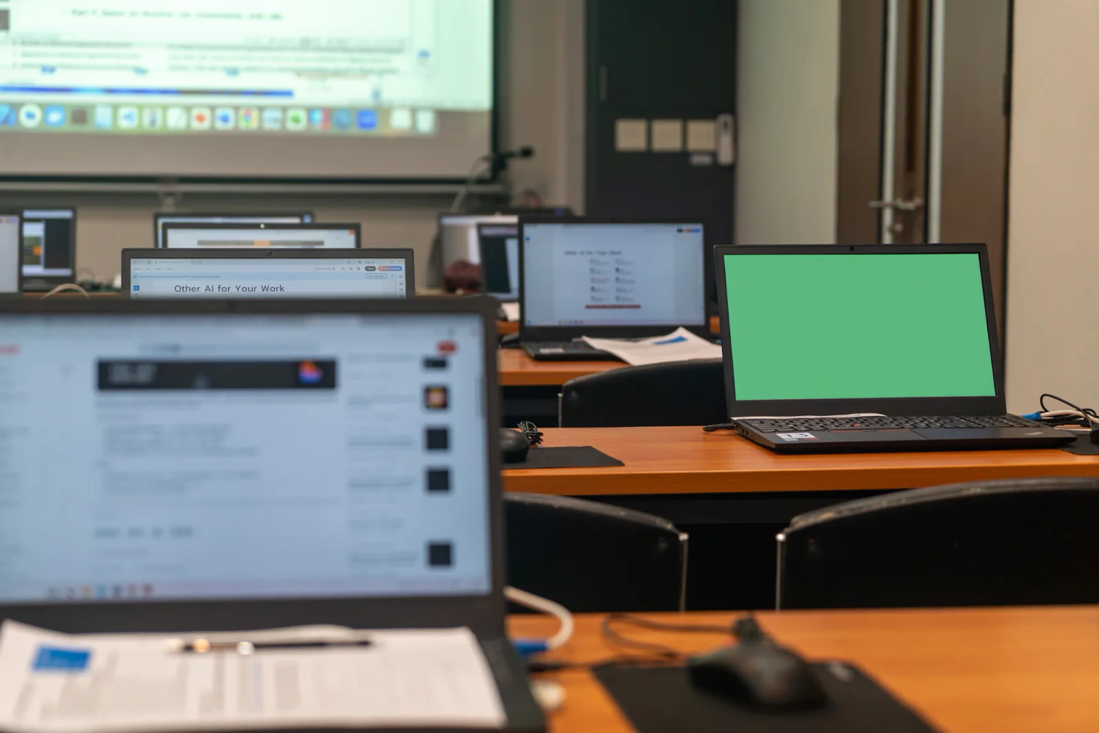 Lenovo friendly event and meeting deployment with business laptops, displays, and connectivity for a coordinated multi site program
