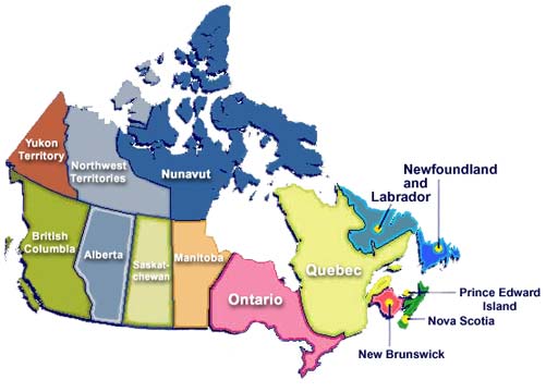 Canada Map Of