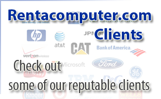 Rentacomputer.com has done business with several reputable clients