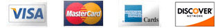 We Accept Visa, MasterCard, and AMEX