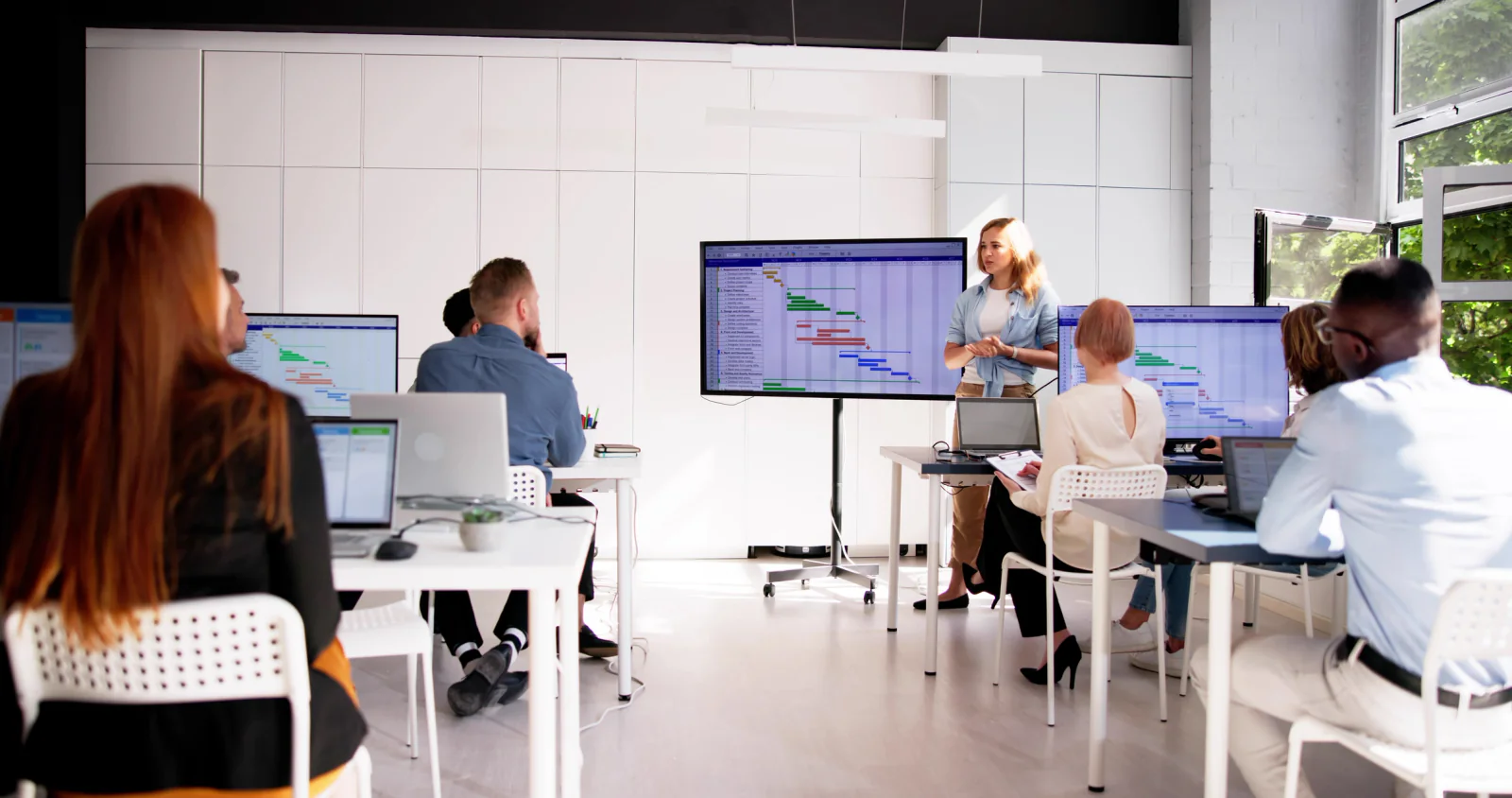 Multi-site classroom deployment with standardized training laptops and accessories delivered to several business or campus locations
