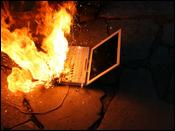 laptop fire