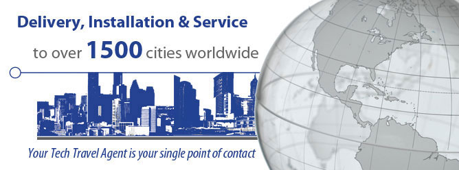 Delivery, Installation & Service to over 1500 cities worldwide