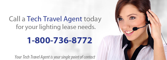 Lighting Lease - Call a Tech Travel Agent today for  your lighting lease needs.