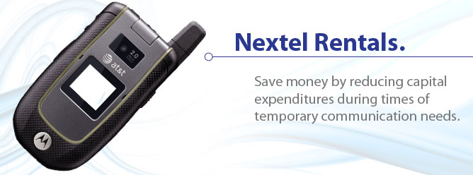 Save money by reducing capital expenditures during times of temporary communicative needs.