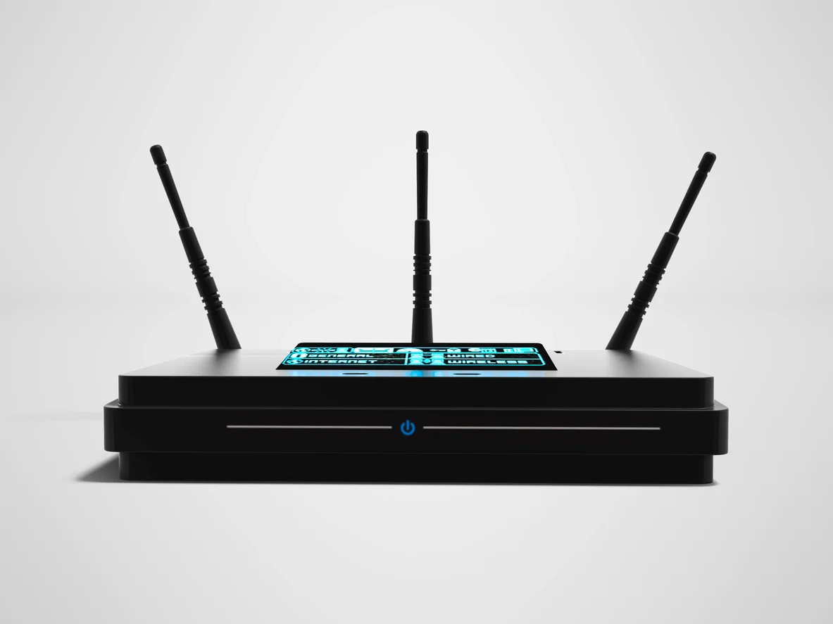 4G and 5G hotspot rental device placed near event registration materials for temporary internet access and check in operations