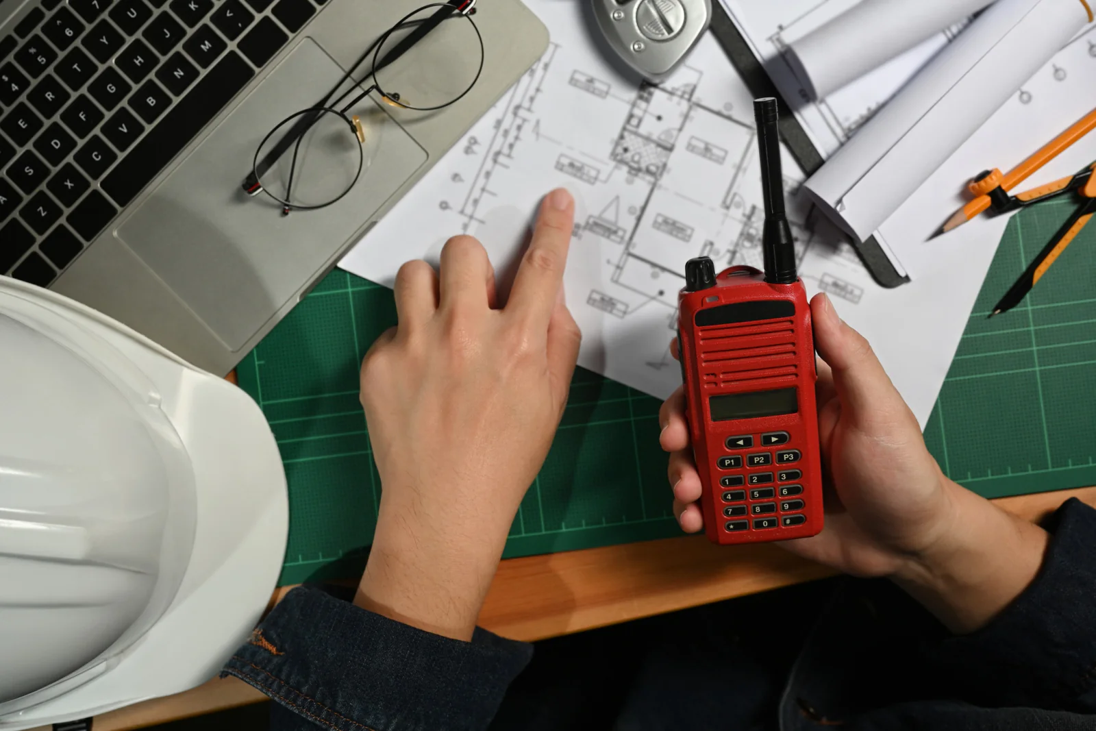 Radio labels and event department channel plan for security operations registration and production teams