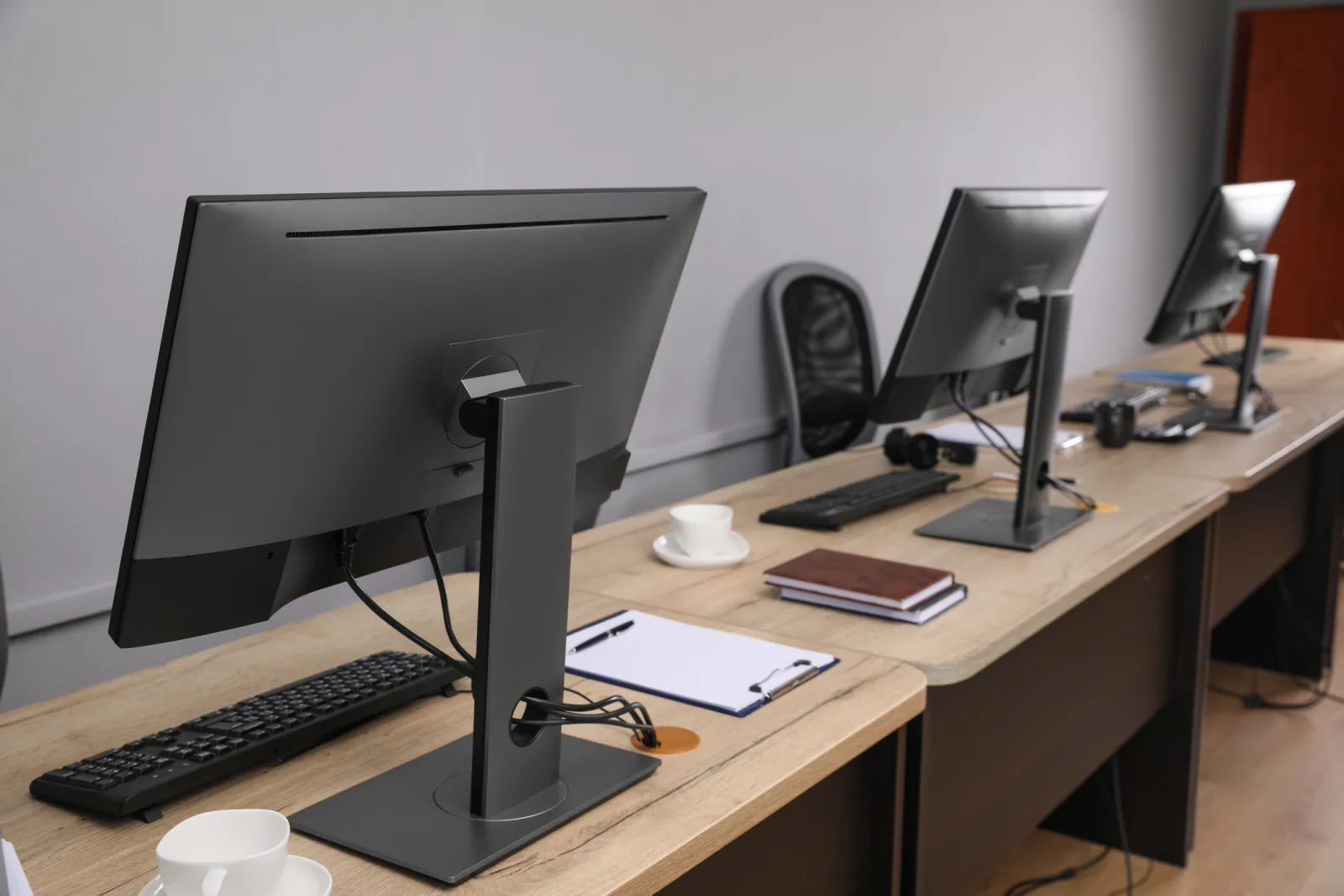 High refresh gaming monitors in an esports and performance demo setup