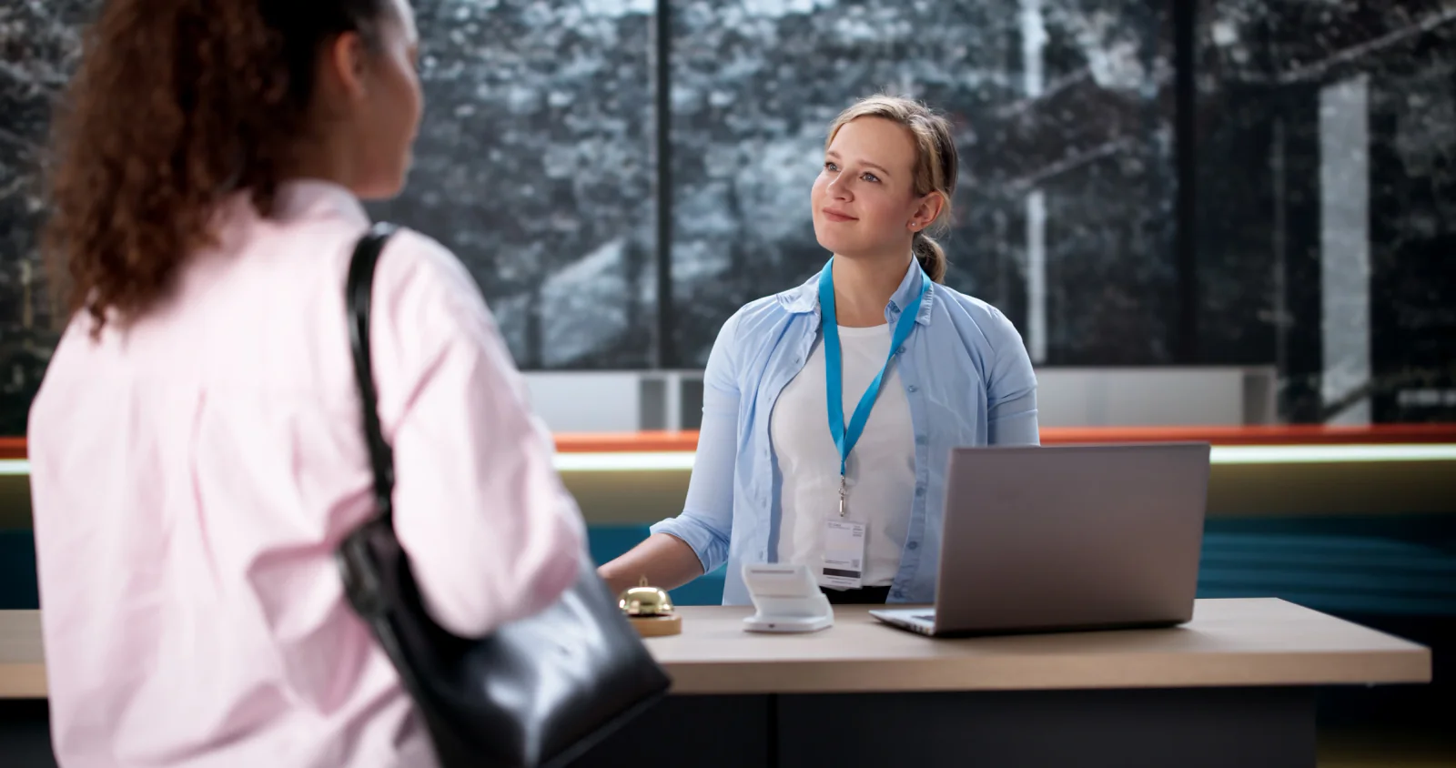 Event registration and service planning technology with laptops and tablets