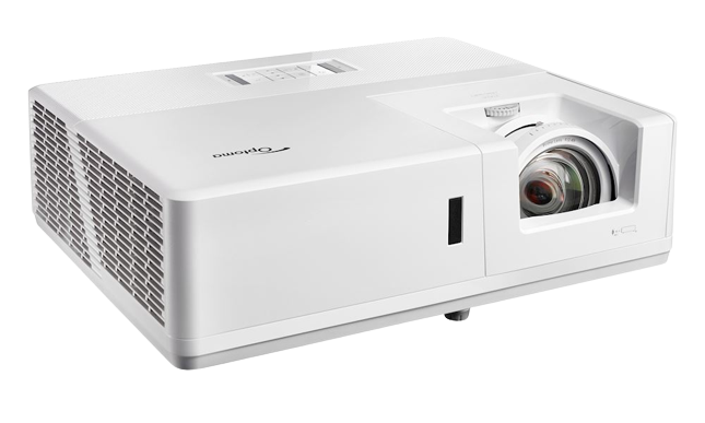 An Optoma ZU606TST-W Projector