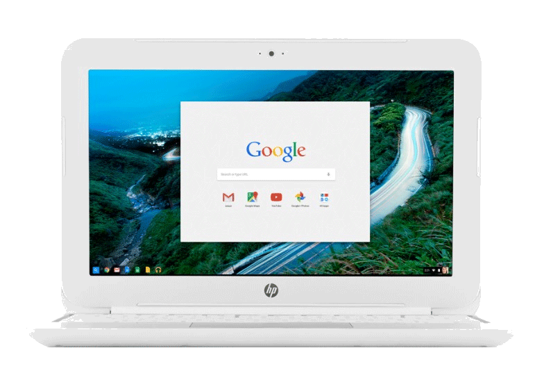 Affordable Chromebook Rentals A Google Chromebook featuring the ChromeOS