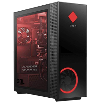 An HP Omen 30L Gaming Desktop Computer