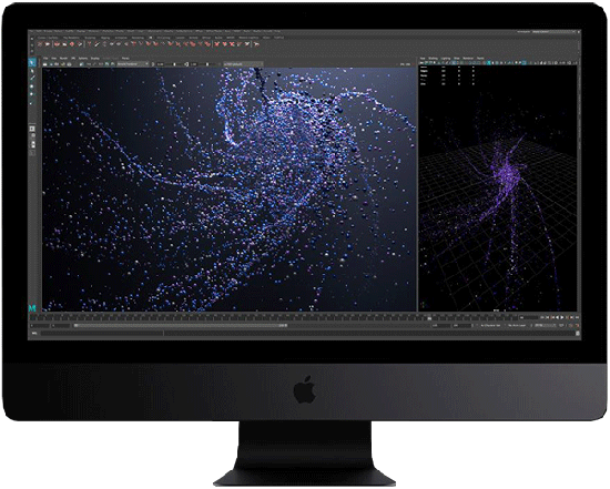 iMac Pro with crisp graphics