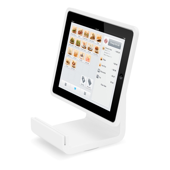 An angled image of the iPad Square Stand