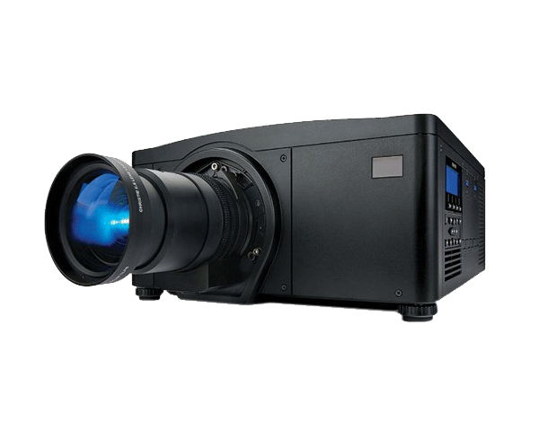 An angled view of a high lumen projector