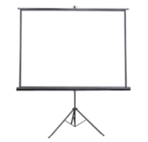 A folding frame projector screen