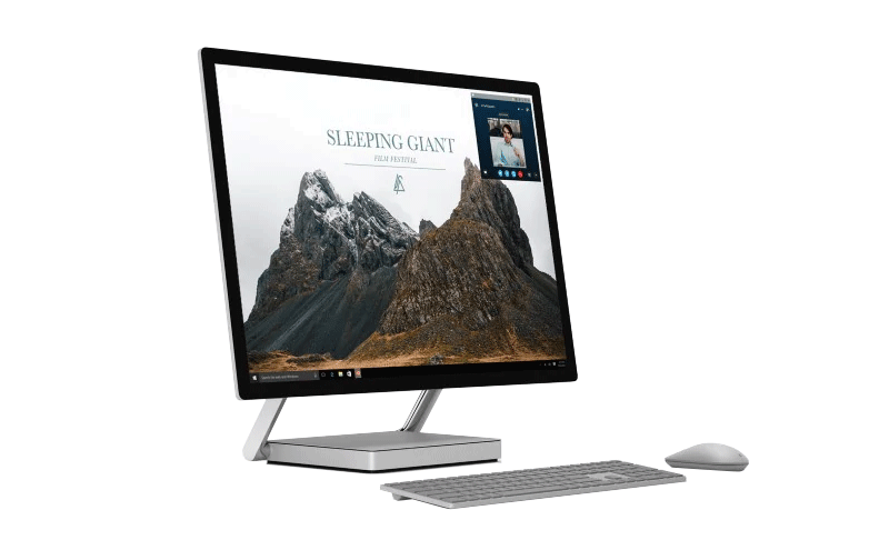 A Microsoft Surface Studio All-in-One Desktop
