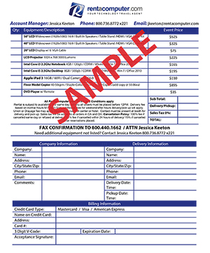 Order Form Program