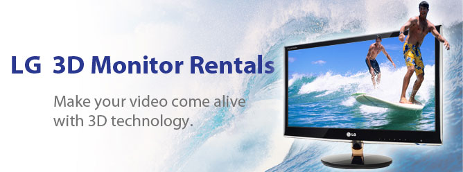 LG 3D Monitor Rentals