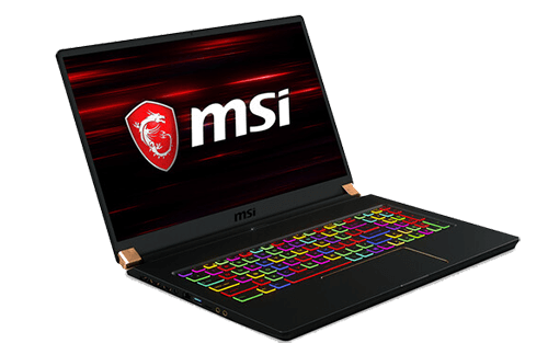 MSI GS75 Stealth Laptop running Windows 10