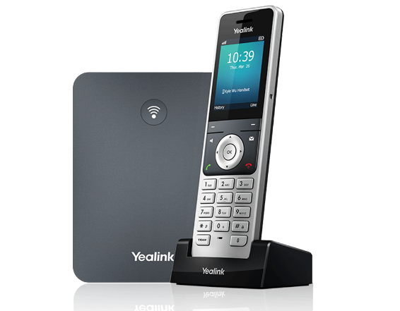 An image of a Yealink wireless handheld phone
