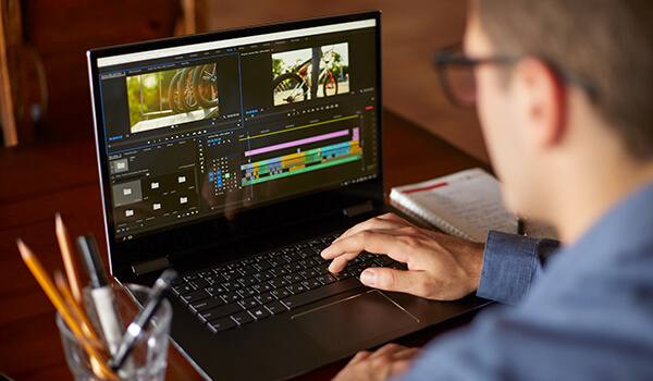 Video Editing on Laptop